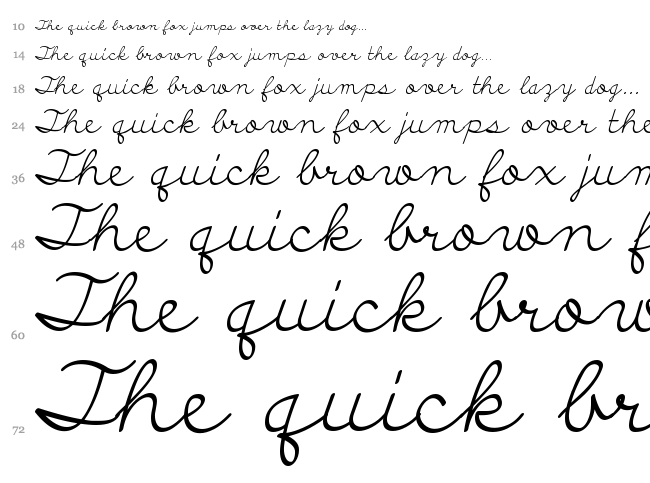 Discipuli Britannica font waterfall